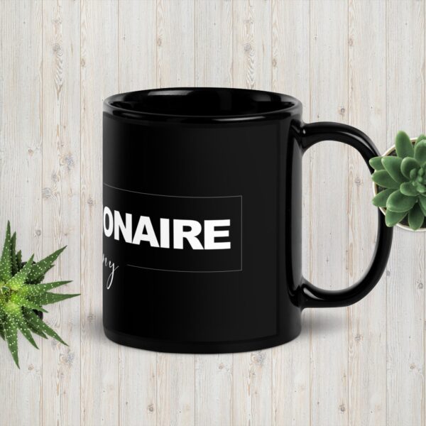 The Millionaire Academy Black Glossy Mug